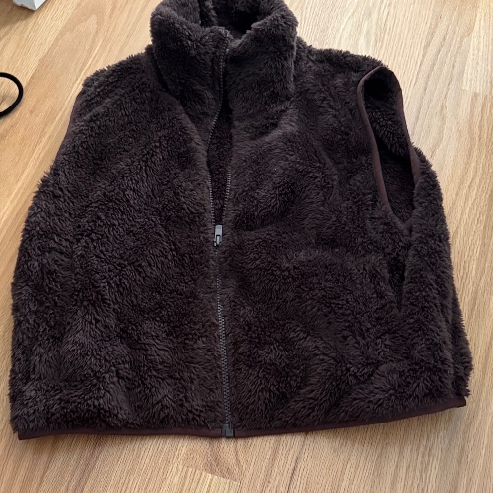 Sunday Best Dark Brown Kids Fleece Vest